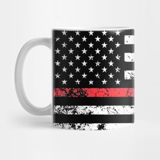 Thin Red Line  American Flag Mug